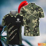 Max Corners Darts Camo Scratch 3D Personalized Sport Jersey Polo Shirt