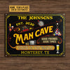 Maxcorners Personalized Man Cave If Some Thing Here Offends All Printed 3D Classic Metal Sign