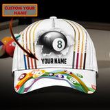 Maxcorners Billiard Lover Personalized Name 3D Over Printed Cap