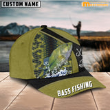 Maxcorners Personalized Looking Upward Bass Fishing Cap