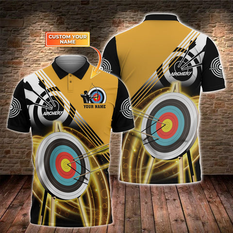 Maxcorners Yellow Archery Lover Personalized Unisex Shirt