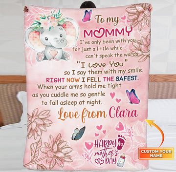 Maxcorners Mother's Day To My Mommy Personalized Name 3D Over Printed Blanket