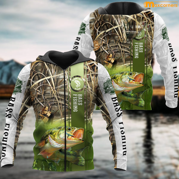 Maxcorners Kiss My Bass Fishing All Over Printed Bass7