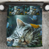 Maxcorners Sleepy Cat Bedding - Blanket