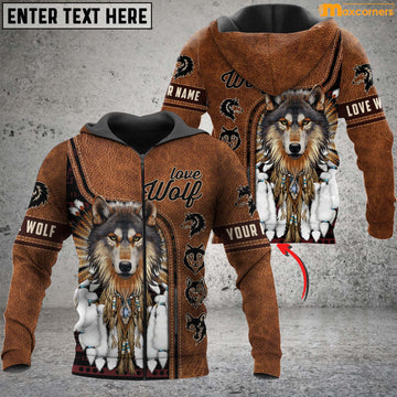 Maxcorners Personalized Native Wolf