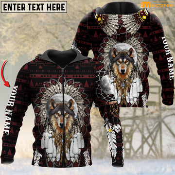 Maxcorners Personalized Native Wolf