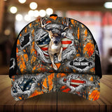 Max Corners Epic Deer Hunting Cracked Jean Pattern 3D Multicolor Personalized Cap