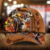 Maxcorners Premium Florapunk Black Camo Deer Hunting Personalized Hats 3D