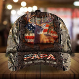 Max Corners Papa Premium Hunter Camouflage 3D Multicolor Personalized Cap