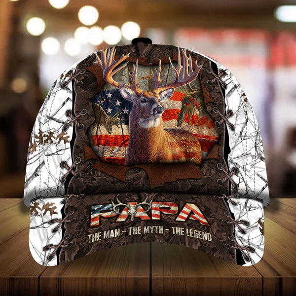 Max Corners Papa Premium Hunter Camouflage 3D Multicolor Personalized Cap