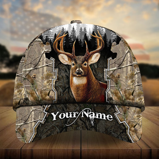 Maxcorners Aleandro Cotta Hunting Personalized Hats 3D Multicolored Camo