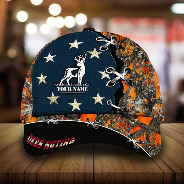 Max Corners The Best Deer Hunting Star Camo Pattern 3D Multicolor Personalized Cap