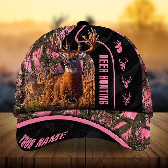 Maxcorners Deer Hunting Personalized Cap 3D