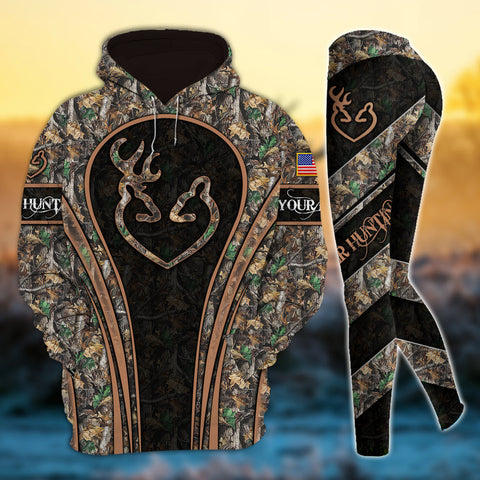 Max Corner Cool Deer Hunting Hunter Country Girl Personalized 3D Style 7 Combo Hoodie & Legging Set