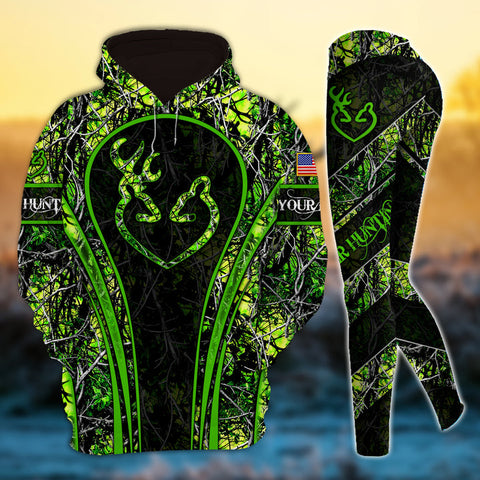 Max Corner Cool Deer Hunting Hunter Country Girl Personalized 3D Style 5 Combo Hoodie & Legging Set