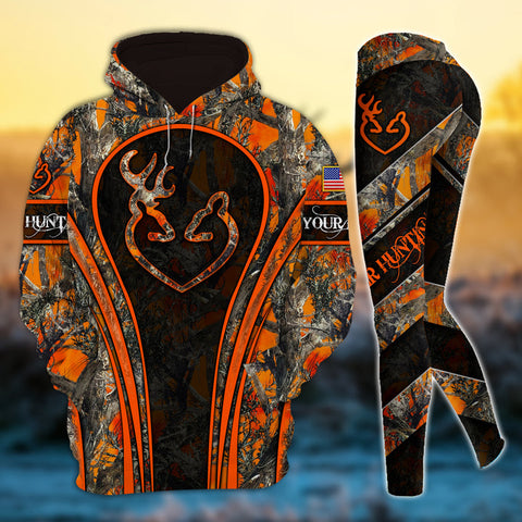 Max Corner Cool Deer Hunting Hunter Country Girl Personalized 3D Style 4 Combo Hoodie & Legging Set