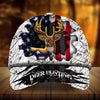 Maxcorners Eternity Cracked Flag Deer Hunting Hat 3D