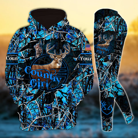 Max Corner Cracked Country Girl Hunting Personalized 3D Style 8 Combo Hoodie & Legging Set
