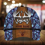 Max Corners Unique Leather Bow Pattern Deer Hunting 3D Multicolor Personalized Cap