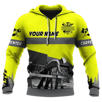 Maxcorners Personalized Name Neo Grey Carpenter 3D All Over Printed HU120