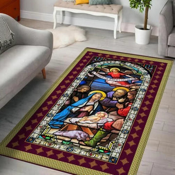 Maxcorners  Jesus Rug Jesus Family Rug - Blanket