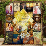 Maxcorners  Jesus Its A Relationship Quilt - Blanket