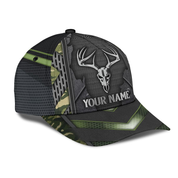 Maxcorners Personalized Skull Deer Hunting Camo Classic Cap HM26