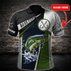 Maxcorners Personalized Name Bass Fishing In My Head 3D Shirt