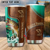 Maxcorners Walleye Fishing Personalized Name Tumbler