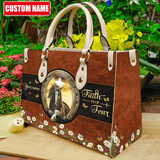 Maxcorners Customized Name Horse Printed Leather T32 Handbag