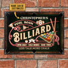 Maxcorners Personalized Pool Room Cold Drinks Good Times All Printed 3D Classic Metal Sign