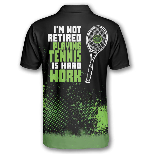 Maxcorners Tennis I’m Not Retired Playing Tennis Is Hard Work Customized Name All Over Printed Shirt