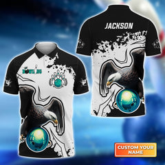 Maxcorners American Eagle Bowling Team Customized Name All Over Printed Shirt