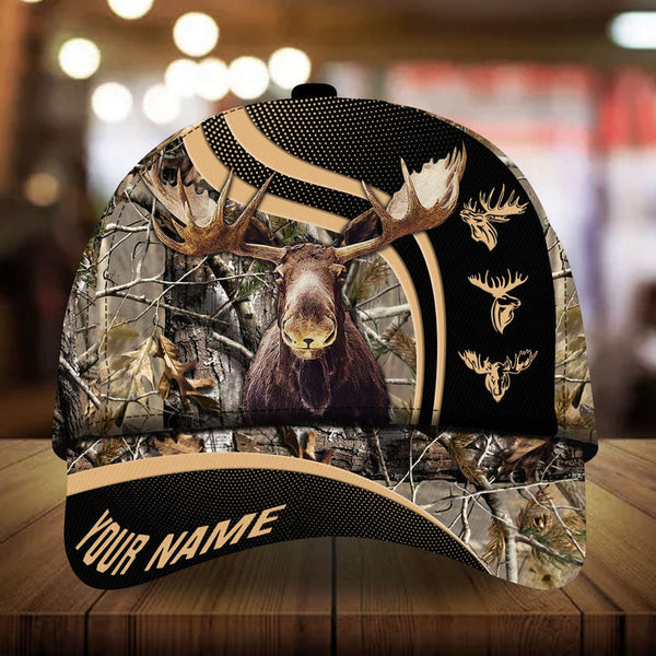 Maxcorners Moose Hunter Personalized Cap
