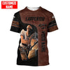 Maxcorners Personalized Name Black & Brown Carpenter 3D All Over Printed HU120