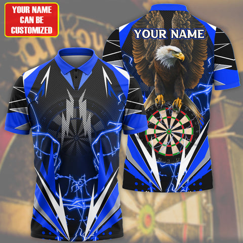 Max Corners Thunder Eagle Darts 3D Personalized Sport Jersey Polo Shirt