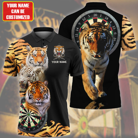 Max Corners Darts board Tiger 3D Personalized Sport Jersey Polo Shirt