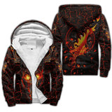 Maxcorners Deer Hunting Fire 3D Over Printed Hoodie