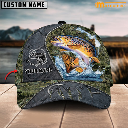 Maxcorners Personalized Trout Fishing Cap