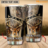Maxcorners Premium Deer Hunting Collab Artist Classic Personalized Name Tumbler Multicolor