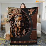 Maxcorners Native American 3D All Over Printed Blanket