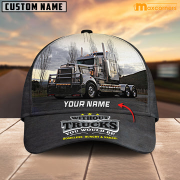 Maxcorners Personalized Truck Homeless Classic Cap