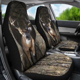 Maxcorners Deer Hunting Zipper Camo Car Seat Cover SO1