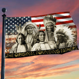 Maxcorners Native American Grommet Flag The Original Founding Fathers