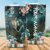 Maxcorners Customized Name Horse All Over Printed Steel Stainless Tumbler