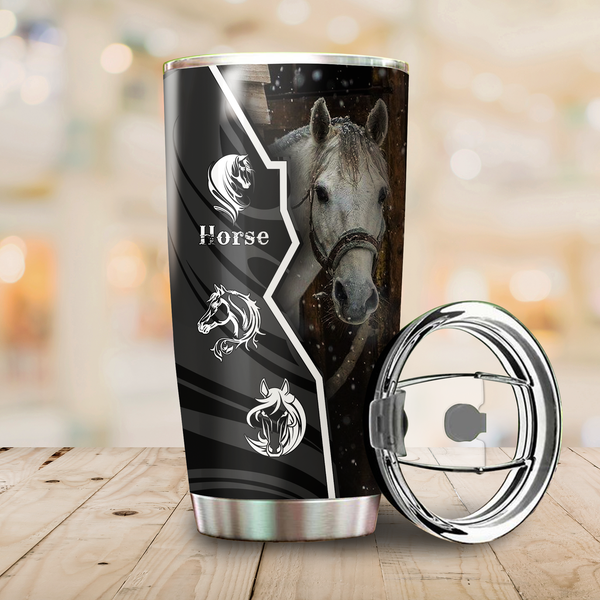 Maxcorners Horse Stainless Steel Tumbler 01