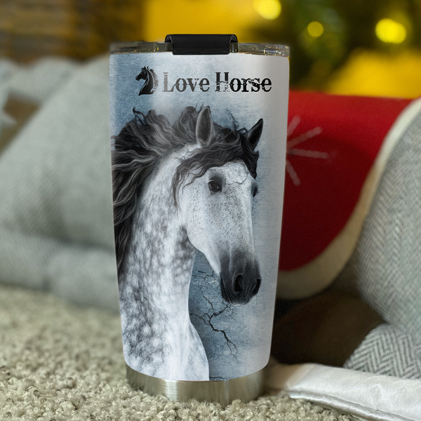 Maxcorners Horse Stainless Steel Tumbler 07