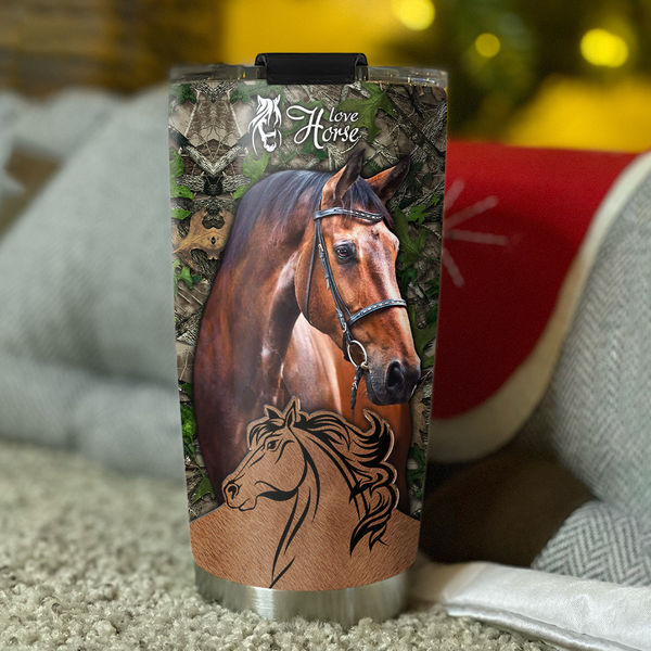 Maxcorners Horse Stainless Steel Tumbler 04