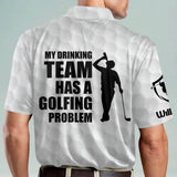 Maxcorners Golf Premium My Drinking Team Has A Golfing Problem Personalized Name All Over Printed Shirt