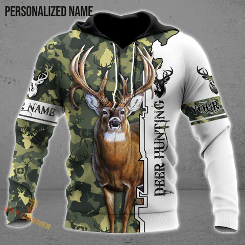 Maxcorners Customized Name Deer Hunting 2 3D Design All Over Printed